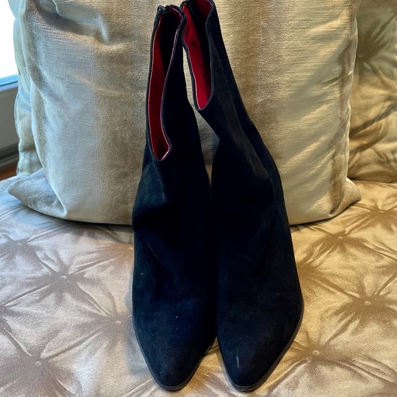 🎱Mima Venezia Black Suede Short Boots - Size 38.5🎱 - Picture 3 of 8